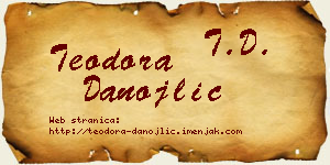 Teodora Danojlić vizit kartica